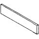 A77/PLD7-N    A77/PLG7-N    Plinthe latérale droite ou gauche