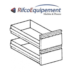 2 tiroirs GN 2/1 pour soubassement 700 mm