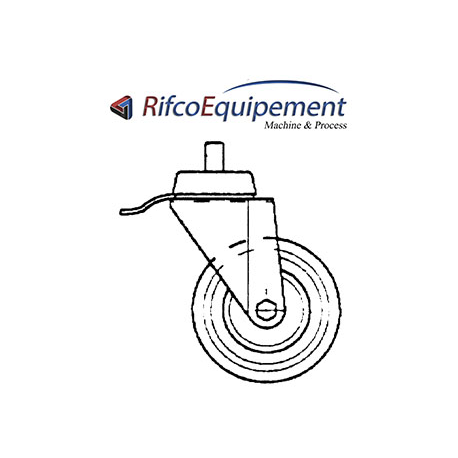 Roue en inox avec frein