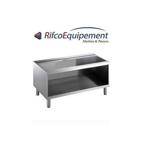 Soubassement ouvert, 1200 mm, inox AISI 304