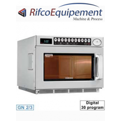 Micro-ondes professionnel  GN 2/3 inox, digital, 1500 W (26 Lt)
