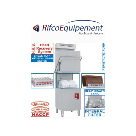 Lave-vaisselle capot, panier 500x500 mm + Condenseur-récupérateur de buées